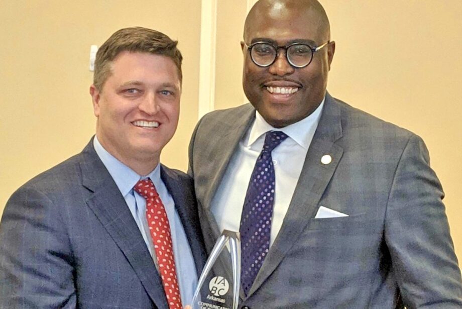 Denver Peacock and Little Rock Mayor Frank Scott Jr.
