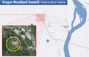 The site of&nbsp;Dragon Woodland Sawmill in Helena-West Helena.