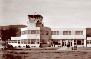 The brand new Hot Springs airport in 1947, when it was still named for Mayor Leo P. McLaughlin.