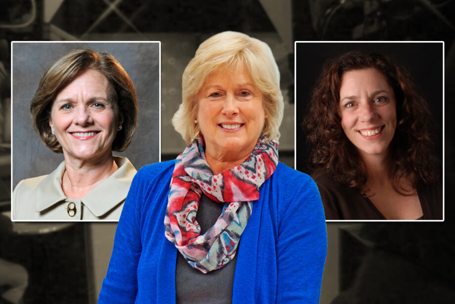 The AETN Commission, chaired by Annette Herrington at left, has demanded its executive director, Courtney Pledger in center, to be reinstated as director and CEO of the AETN Foundation, chaired by Lynne Rich at right.