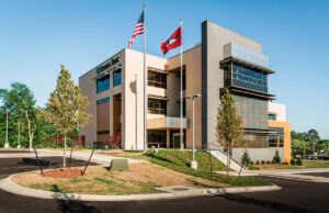 Citizens Bank’s new Batesville headquarters opened in April 2019. It was designed by Blake Dunn of CADM Architecture in El Dorado, and Clark Construction of Little Rock was the contractor.