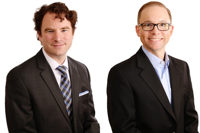 From left,&nbsp;Robert Wolfe and Adam Jones.