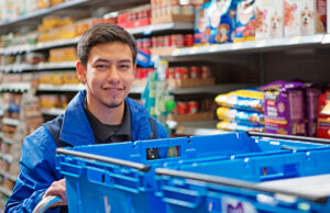 Walmart is adding to an army of 30,000 personal shoppers to power its new grocery delivery service. The workers also  select groceries for pickup customers.