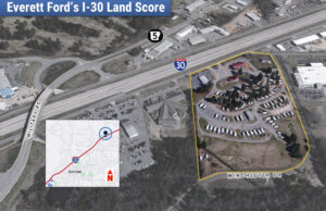 Everett Ford Land Co. LLC purchased nearly 18 acres at 19711, 19719, 19723 and 19725 Interstate 30 in Benton.