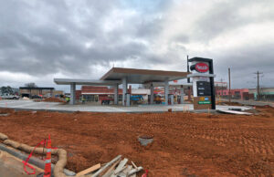 Kum & Go at 1501 W. Main St. in Jacksonville, while it was under construction in February.