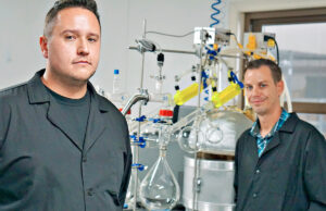 Lejen Lotspeich, chief scientific 
officer, and Jesse Trammel, chief operating officer, describe how New Age Hemp in Hot Springs is promoting hemp farming in Arkansas.