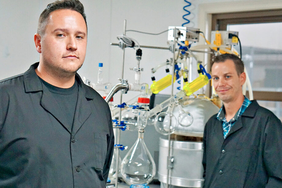 Lejen Lotspeich, chief scientific 
officer, and Jesse Trammel, chief operating officer, describe how New Age Hemp in Hot Springs is promoting hemp farming in Arkansas.