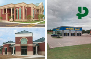 With its headquarters in Marion (top left) and a full-service branch open in West Memphis (bottom left), Premier Bank is ready to make a former Bedding Mart location in Jonesboro its third location.