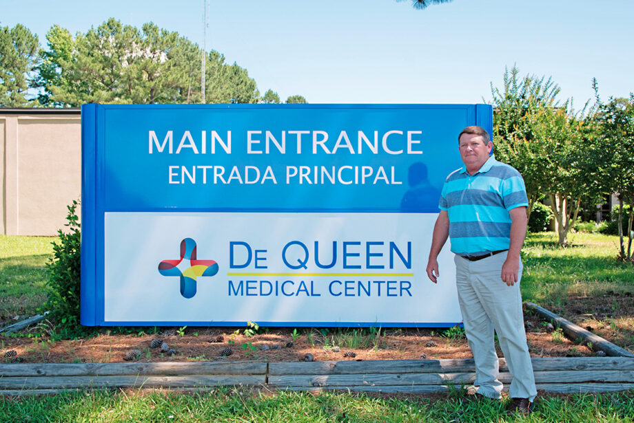 Sevier County Judge Greg Ray last week at the De Queen Medical Center, which closed in February. He&rsquo;s lobbying for building a new hospital.