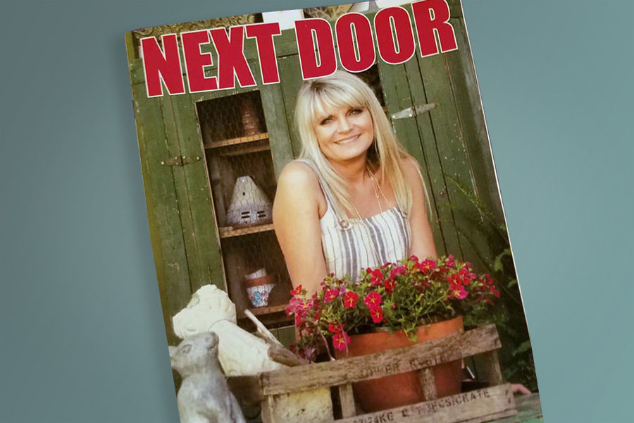 The debut issue of Next Door magazine features Wyndi Ratliff on its cover.