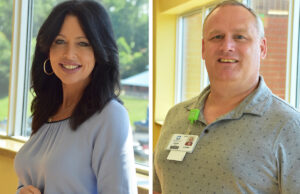 Felisha Mason and Loren Lomax of Saline Health System in Benton.