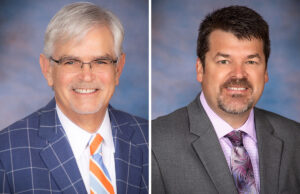 Dr. William Fiser Jr. and Tracy Leonard of Arkansas Blue Cross & Blue Shield