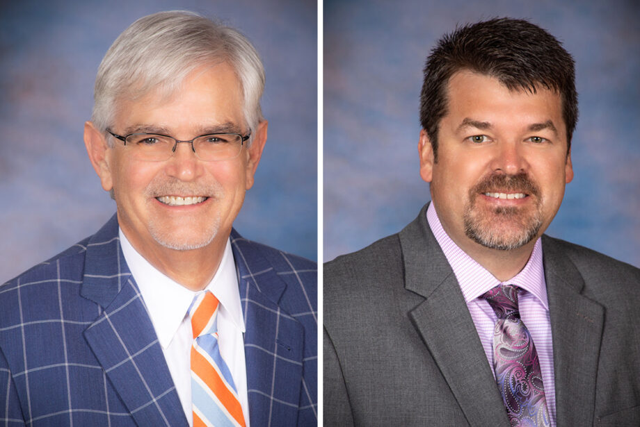 Dr. William Fiser Jr. and Tracy Leonard of Arkansas Blue Cross & Blue Shield