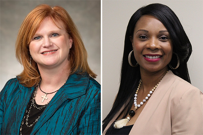 Cara Lank and Latrecia Branch of Stone Bank