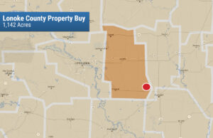 Area noted on map approximate.