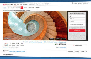 A screenshot from the Duggar property listing on Realtor.com featuring a photo taken by Colby Clark.