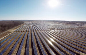 This solar power array by Scenic Hill Solar powers Clarksville Connected Utilities, the Johnson County city’s municipal utility.