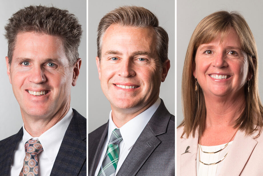 Bruce Rew, Lanny Nickell and Barbara Sugg of Southwest Power Pool in Little Rock.