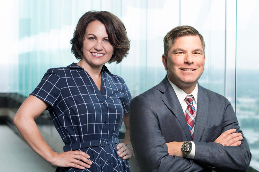 Michelle and Jason Browning of Wright Lindsey Jennings in Little Rock.