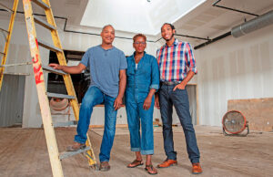 From left, Harvey Williams Jr., his wife, Donna, and their son, Thomas, are building Delta Dirt Distillery in historic Helena-West Helena.