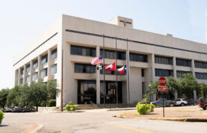 The police headquarters building in Texarkana, Arkansas.
