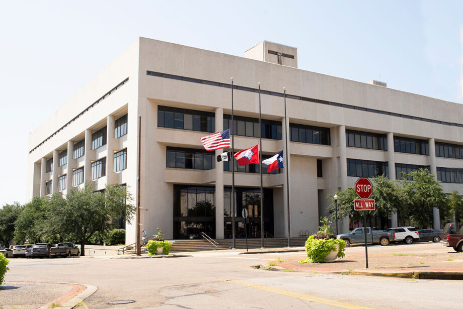 The police headquarters building in Texarkana, Arkansas.
