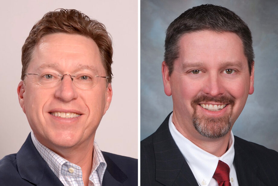 David DePoyster and Clay Gordon of the Methodist Family Health Foundation board of directors.