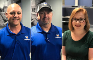 Chad Hogan, Jody Sheets and Savannah Stephens of Conway Corp.