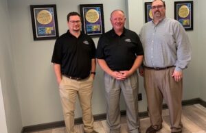 From left, Network Engineer Chris Lutterloh, a former partner at iTechs; former&nbsp;iTechs President&nbsp;Jim Bryant, who is now business development manager for The Computer Hut; and Chris Bates, CEO of The Computer Hut.