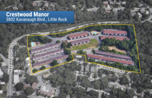 Property dimensions approximate, taken from Pulaski County assessor's office.