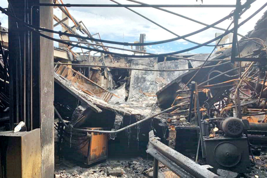 An August fire at a Tyson Foods beef production facility outside Holcomb, Kansas, halted production, but workers will keep their full-time pay until the damage is repaired.