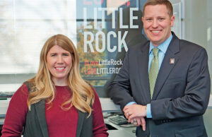 Little Rock Regional Chamber officials Kristi Barr and James Reddish lead central Arkansas’ Next Generation Learning program.
