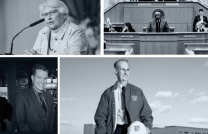Clockwise from top left: Mary Good, John Walker, Bob Shell and Matt DeCample