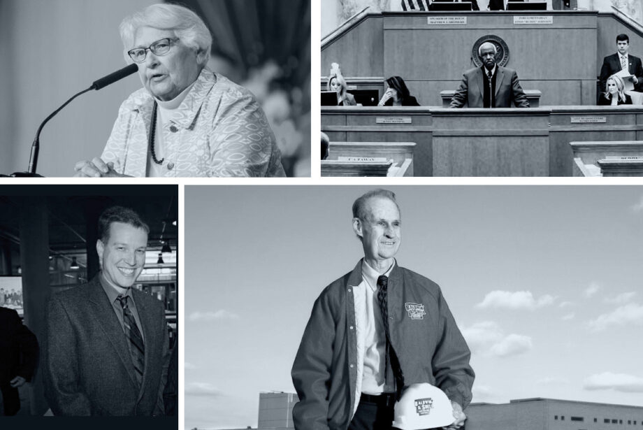 Clockwise from top left: Mary Good, John Walker, Bob Shell and Matt DeCample