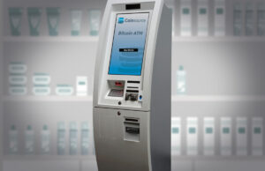 A model of a bitcoin ATM offered by Coinsource of Fort Worth, Texas. The company, led by Little Rock native Sheffield Clark, has a network of nearly 400 machines, including machines in Little Rock, North Little Rock and Fayetteville.