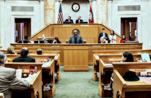 Rep. John Walker addresses a House session in February 2019.