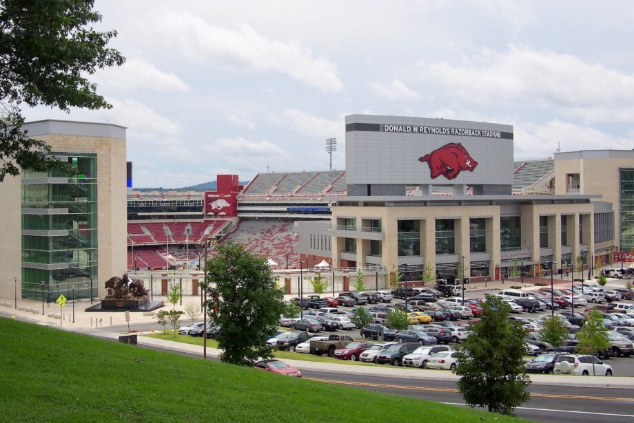 Donald W. Reynolds&nbsp;Razorback Stadium on the University of Arkansas campus in Fayetteville.