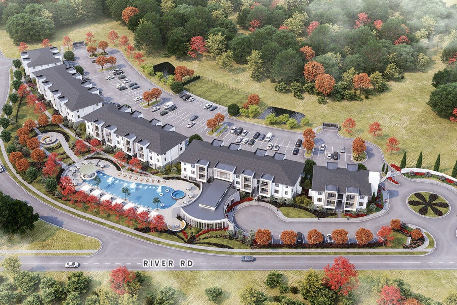Phase 1 of the planned Esplanade District includes an apartment property on River Road in North Little Rock.
