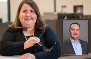 Amanda Benham and Jeff Overton (inset) of Cromwell Architects Engineers in Little Rock.