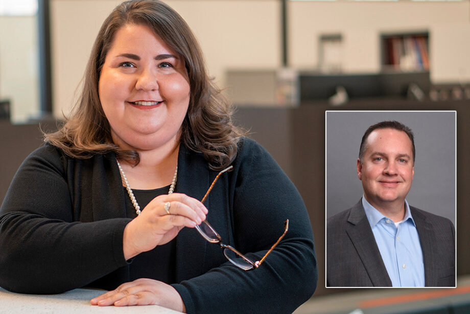 Amanda Benham and Jeff Overton (inset) of Cromwell Architects Engineers in Little Rock.