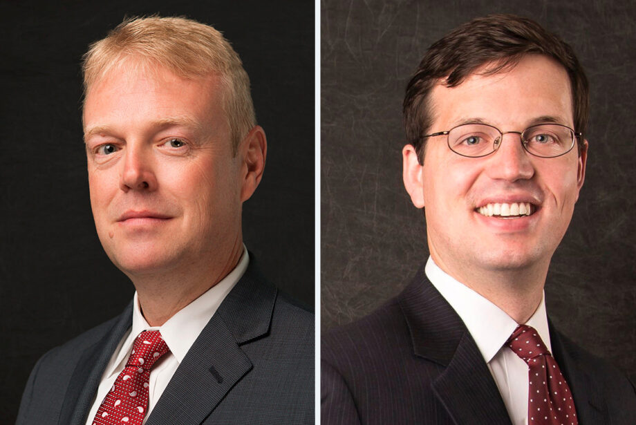 Robert George and Matthew Mitchell of the Friday Eldredge & Clark in Rogers.