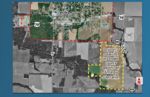 One of Lexicon’s two planned solar plants will be on 336 acres south of Carlisle. Seal Solar is building the array, along with a second project in Blytheville, where Lexicon has a facility.