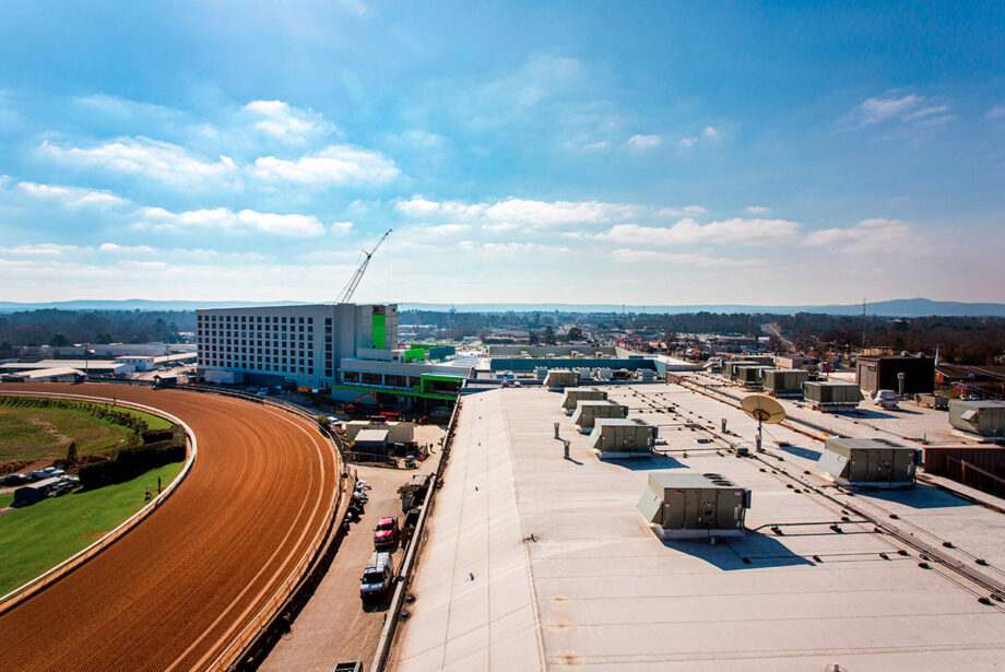 Oaklawn's hotel and event center, currently under construction, is scheduled to open in January 2021 with a prime location adjacent to the track.