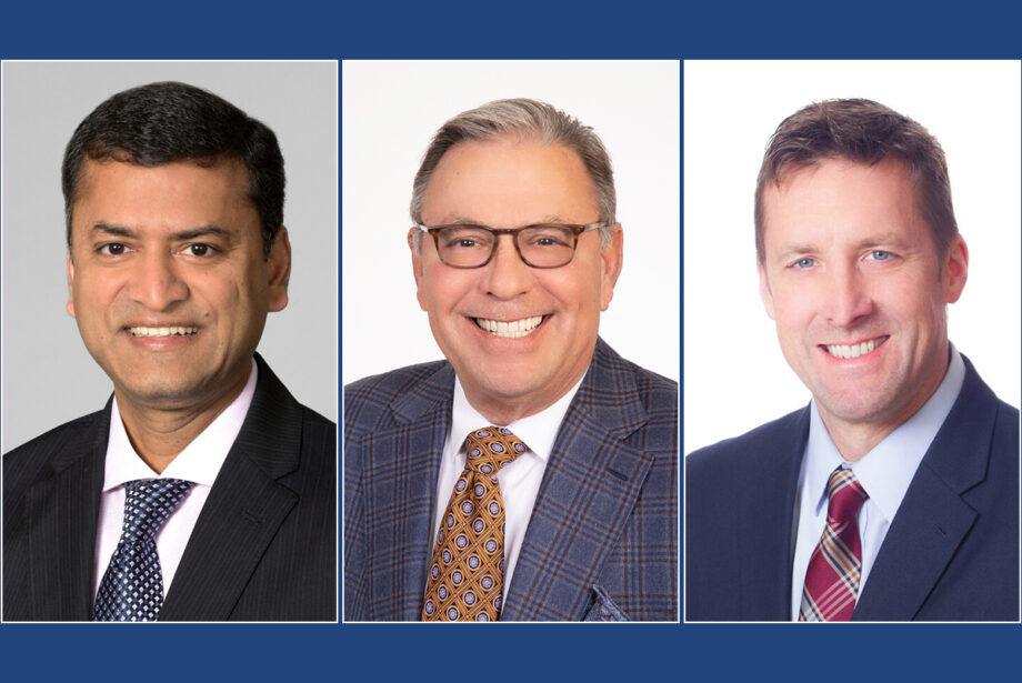 From left: Rajesh Chokhani, Scott Copas and Chad Young.