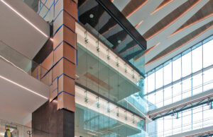 The new Bank OZK headquarters will feature nine conference rooms overlooking its expansive atrium and space awash in natural lighting.