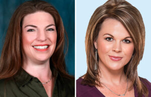 Amy Meins of Little Rock and Megan Murdock of Rogers, both of Colliers International.