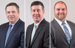 Bryce Brewer, Jeff Priebe and Andrew Winters of Rainwater Holt & Sexton in Little Rock.