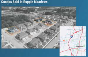 RTS Orchards bought five parcels within Fayetteville's Rupple Meadows development. (Property lines approximate.)