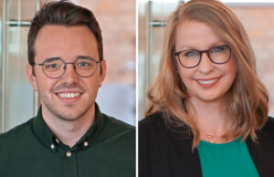 Cody Snellenberger and Mandy Breckenridge of Polk Stanley Wilcox Architects in Little Rock.