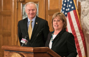 Executive Director Courtney Pledger consulted with Gov. Asa Hutchinson before announcing a new name for AETN: Arkansas PBS.